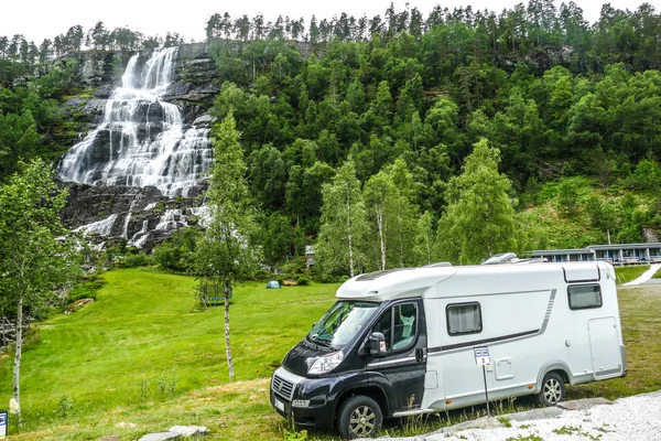 Noruega Sobre Naturaleza Paisaje Fondo —  Fotos de Stock