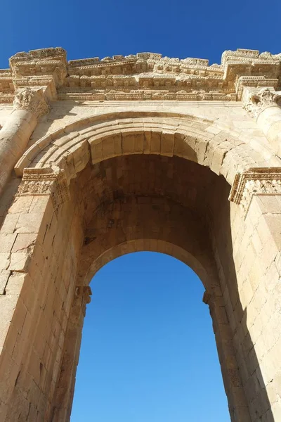 Triumphbogen Gerasa Jerash Jordanien — Stockfoto