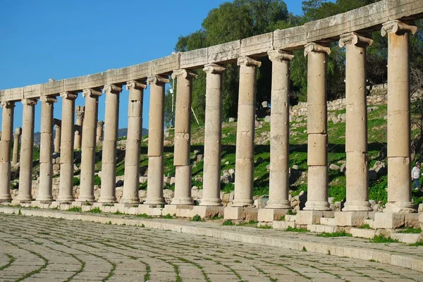 Antica Citta Gerasa Jerash Giordania — Foto Stock