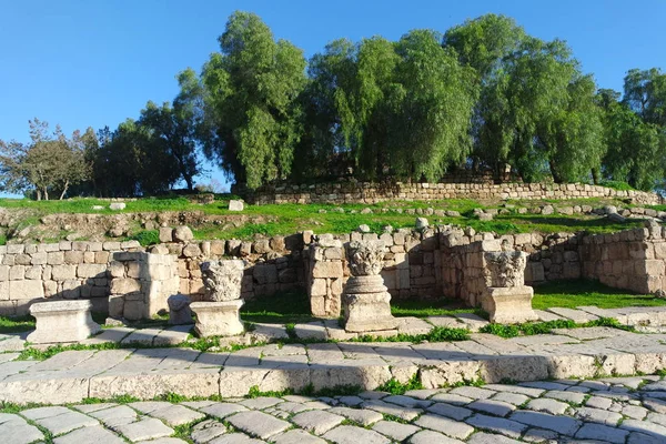 Cidade Antiga Gerasa Jerash Jordânia — Fotografia de Stock