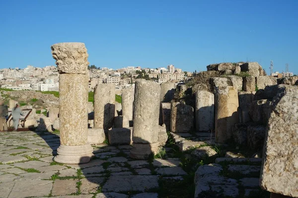 Αρχαία Πόλη Της Gerasa Jerash Ιορδανία — Φωτογραφία Αρχείου