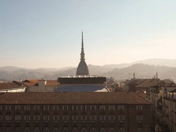 Flygfoto Över Staden Turin Italien — Stockfoto