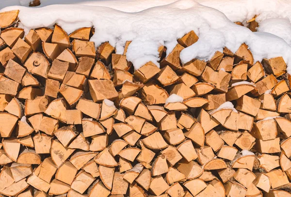 Yığılmış Kahverengi Odun Ahşap Dokular Stok Resim