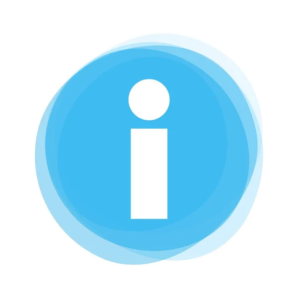 Isolated Light Blue Button Info Icon — Stock Photo, Image
