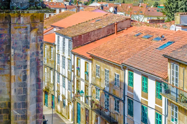 Arkitekturen Santiago Compostela Norra Spanien Färgglada Illustration — Stockfoto