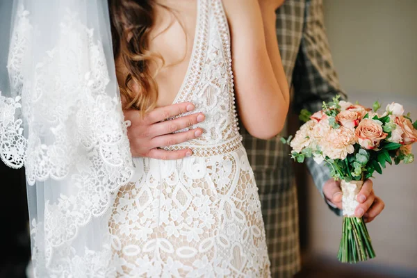 Ramo Novia Con Flores Flora Del Matrimonio — Foto de Stock