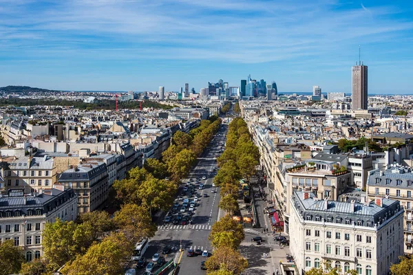 Met Het Oog Hoge Stijging Défense Parijs Frankrijk — Stockfoto