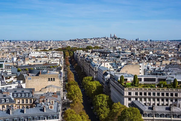 Uitzicht Basiliek Sacre Coeur Parijs Frankrijk — Stockfoto