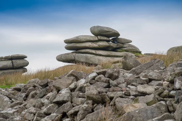 Cheesewring Natural Rock Formation Stowe Hill Bodmin Moor Minions Cornwall — Stock Photo, Image