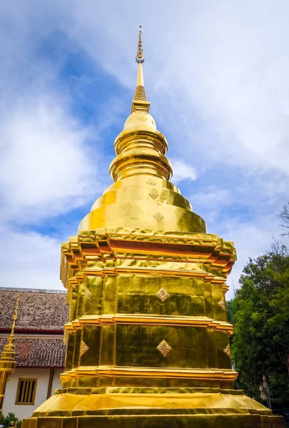 Wat Phra Singh Golden Stupa Chiang Mai Ταϊλάνδη — Φωτογραφία Αρχείου