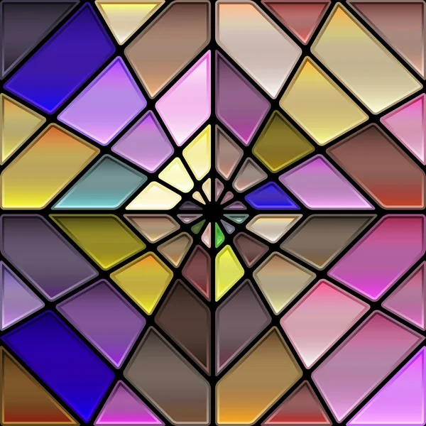 Abstrakte Glasmalerei Mosaik Hintergrund Braune Und Violette Raute — Stockfoto