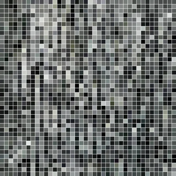 Abstrakte Quadratische Pixel Mosaik Hintergrund Grau — Stockfoto