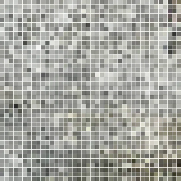 Abstrakcyjny Kwadratowy Piksel Mozaika Tło Szary — Zdjęcie stockowe