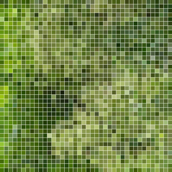 Abstrait Pixel Carré Fond Mosaïque Vert — Photo