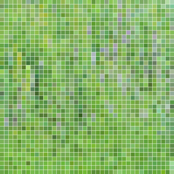 Elvont Négyzet Pixel Mozaik Háttér Zöld — Stock Fotó
