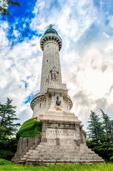 Faro Della Vittoria Trieste Victory Lighthouse Italy — Stock Photo, Image