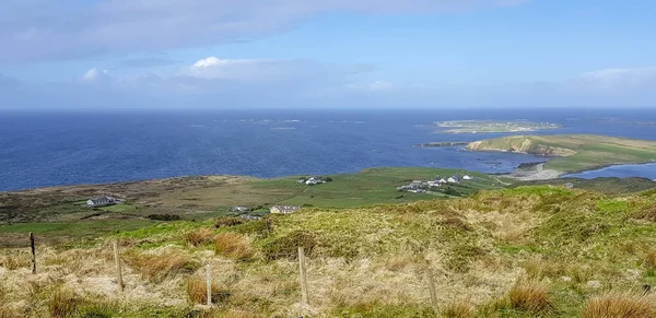 Idylliska Kustlandskap Runt Sky Road Connemara Region Västra Irland — Stockfoto