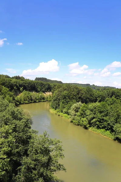 Uitzicht Rivier Zomer — Stockfoto