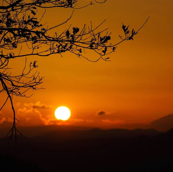 Tramonto Nel Paesaggio Bilbao Spagna — Foto Stock