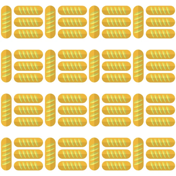 Bäckerei Nahtlose Muster Lebensmittel Hintergrund Frische Backwaren — Stockfoto