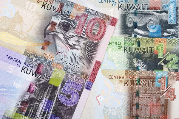 Pieniądze Kuwejtu Tło Biznesowe — Zdjęcie stockowe
