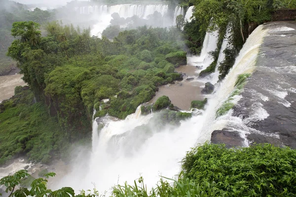 Iguazu Falls Den Argentinska Sidan Iguazufallen Ligger Vattenfall Floden Iguazu — Stockfoto