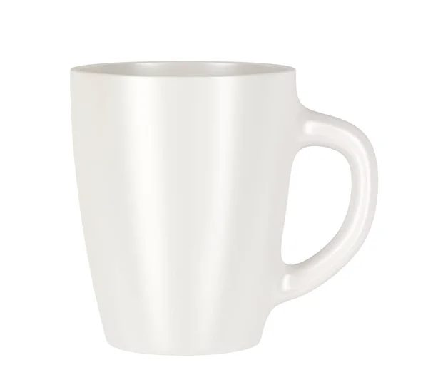 Tasse Céramique Blanche Pour Café Thé Lait Autres Boissons — Photo