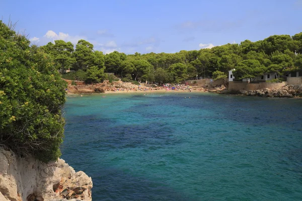 Bellissima Spiaggia Con Acqua Mare Turchese Cala Gat Maiorca Spagna — Foto Stock