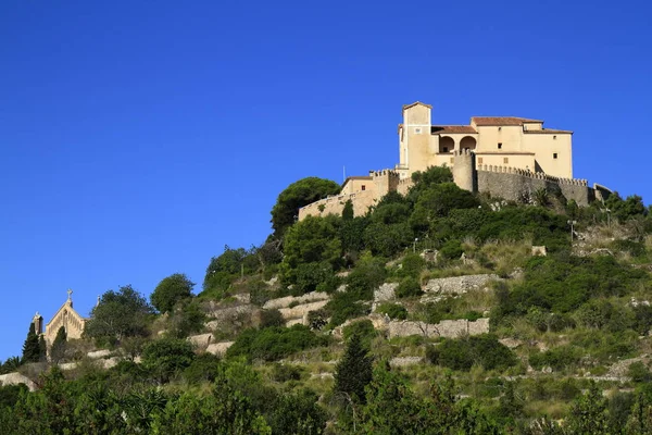 Santuari Sant Salvador Opevněná Pevnost Nad Městem Arta Mallorca Španělsko — Stock fotografie
