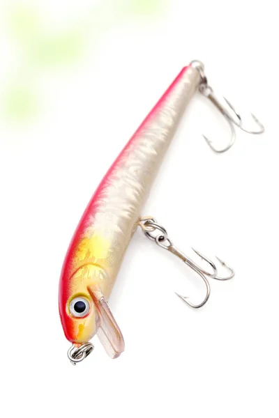 Plastic Fishing Lure White Background — Stock Photo, Image