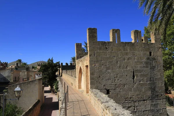 Porta Del Moll 西班牙巴利阿里群岛Mallorca Alcudia老城的大门 — 图库照片
