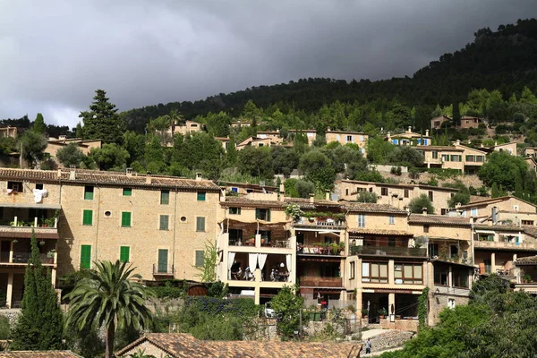 Vista Panorámica Del Pueblo Mediterráneo Deja Mallorca España — Foto de Stock