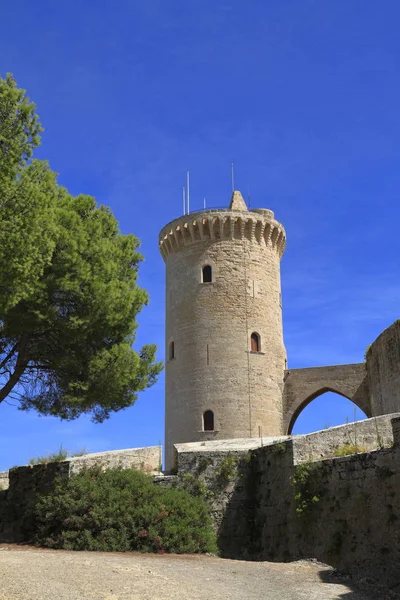 Castillo Medieval Bellver Palma Mallorca Palma Mallorca España —  Fotos de Stock