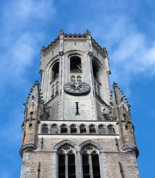 Belfry Tower Brygge Eller Belfort Ett Medeltida Klocktorn Den Historiska — Stockfoto