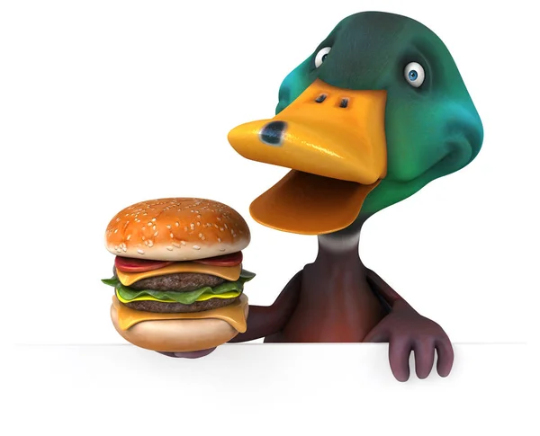 Fun Duck Illustration — Stockfoto