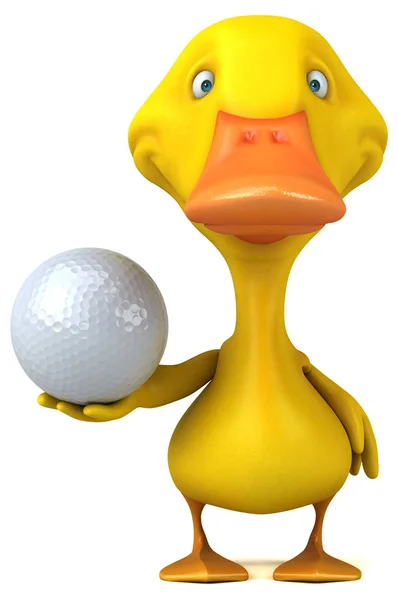 Fun duck - 3D Illustration