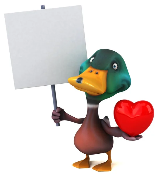 Fun Duck Illustratie — Stockfoto