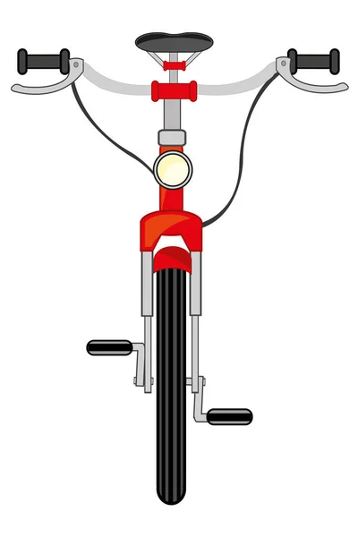 Fahrradtyp Frontal Auf Weißem Hintergrund Ist Isoliert — Stockfoto