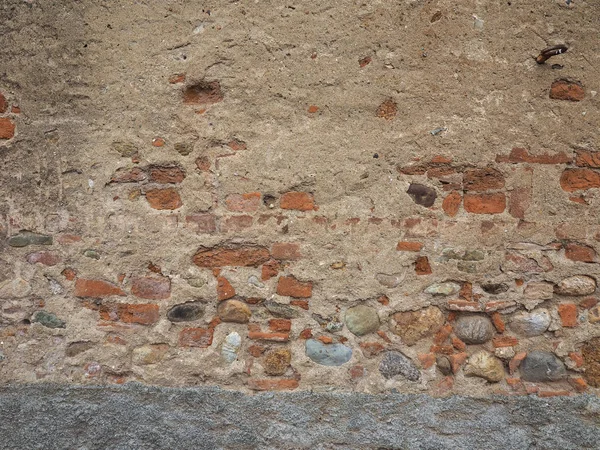 Parede Tijolo Argamassa Antiga Útil Como Pano Fundo — Fotografia de Stock