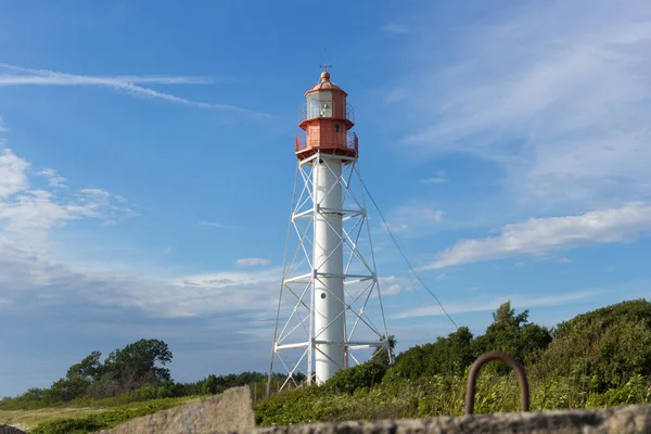 Pape Lighthouse Lighthouse Located Latvian Coast Baltic Sea — Stock Photo, Image