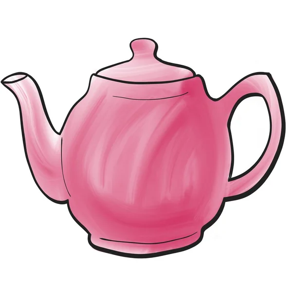 Tradition Teekanne Zum Teetrinken — Stockfoto