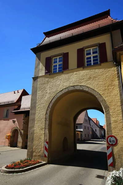 Oberes Tor Feuchtwangen Una Città Della Baviera Germania Con Molte — Foto Stock