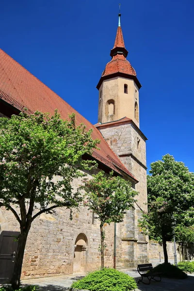 Die Johanniskirche Feuchtwangen Ist Eine Stadt Bayern Mit Vielen Historischen — Stockfoto