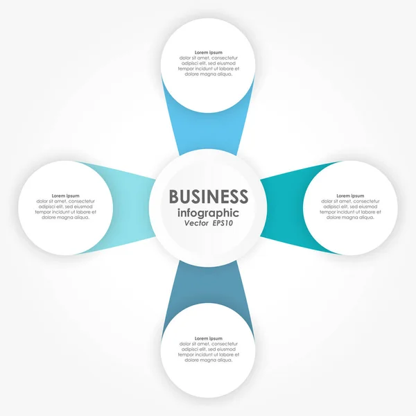 チーム作業のビジネス概念の情報グラフィックのベクター イラスト — ストック写真