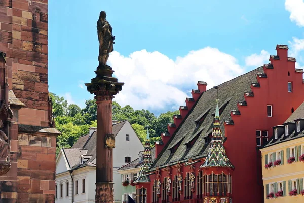 Historisches Kaufhaus Friburgo Una Ciudad Alemania Con Muchas Atracciones Históricas — Foto de Stock