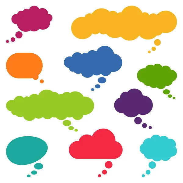 Collection Different Speech Bubbles Thought Bubbles Space Text — Stock Photo, Image