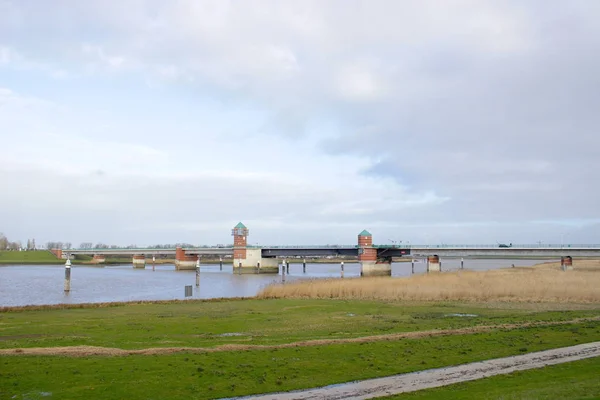 Dit Jann Berghaus Brug Ems Bij Leer Stadt Leer — Stockfoto