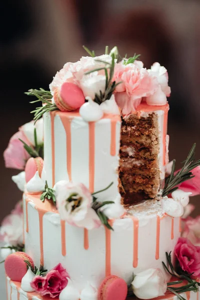 Pastel Bodas Boda Los Recién Casados —  Fotos de Stock