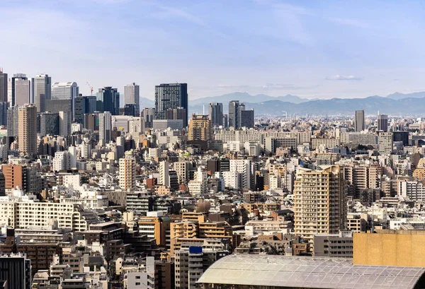 Flygvy Över Tokyo Skylines Och Skyskrapor Byggnader Shinjuku Ward Tokyo — Stockfoto