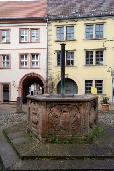 Sangerhausen Hlavním Městem Správního Okresu Mansfeld Jižní Pryskyřice Státě Sasko — Stock fotografie